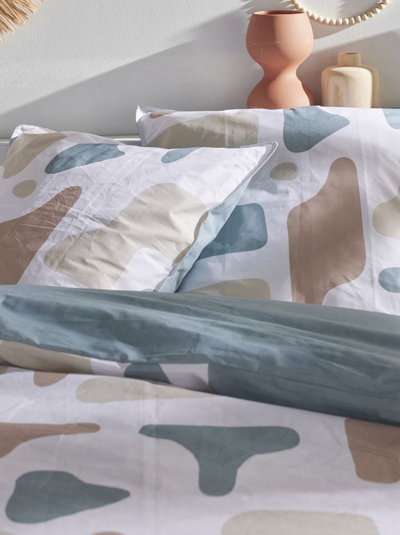 Capa de edredão e fronha de casal CINZA - Kiabi