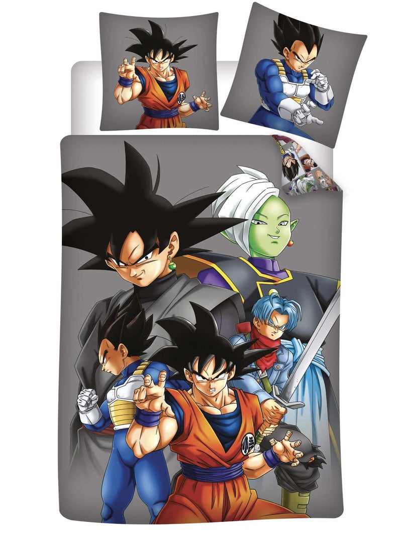 Capa de edredão e fronha de casal 'Dragon Ball Z' bege - Kiabi