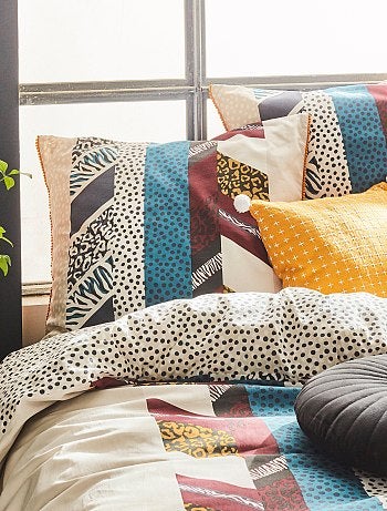 Capa de edredão e fronha de casal - Kiabi