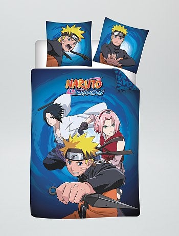 Capa de edredão e fronha 'Naruto' - Solteiro