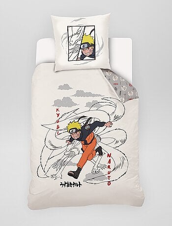 Capa de edredão e fronha 'Naruto' - Solteiro