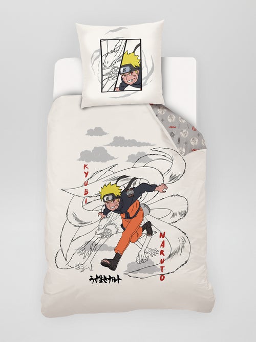 Capa de edredão e fronha 'Naruto' - Solteiro - Kiabi