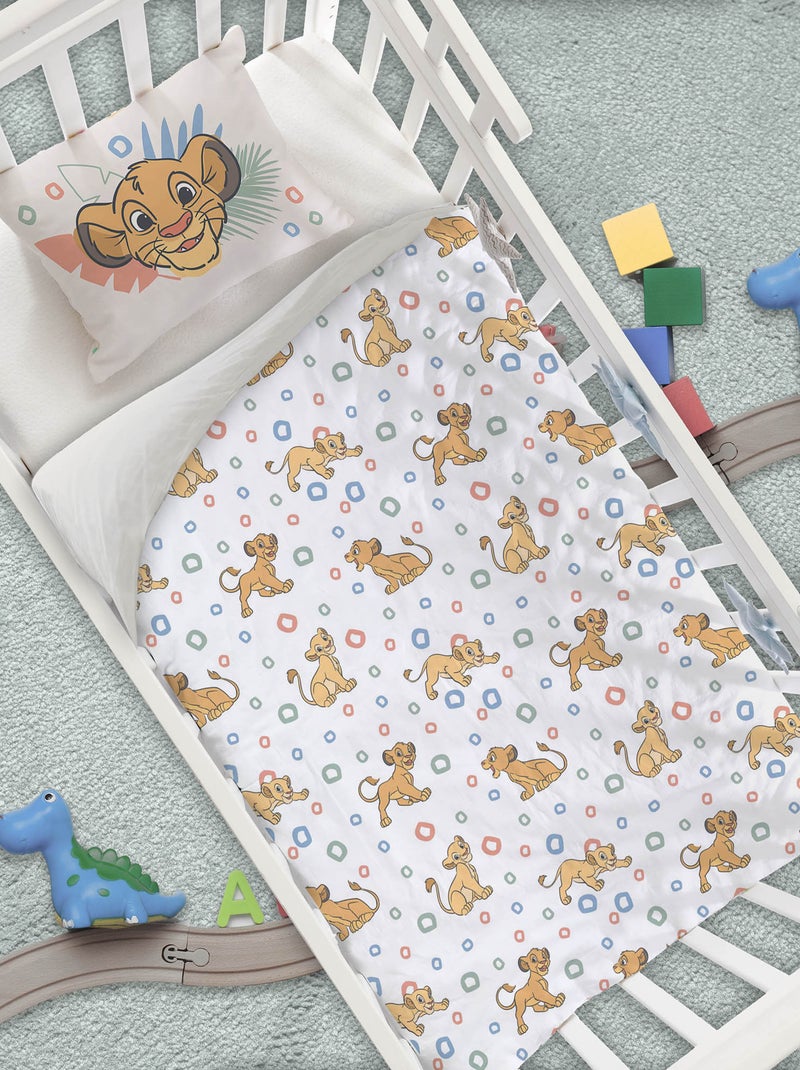 Capa de edredão e fronha 'Rei Leão' - Solteiro bege - Kiabi