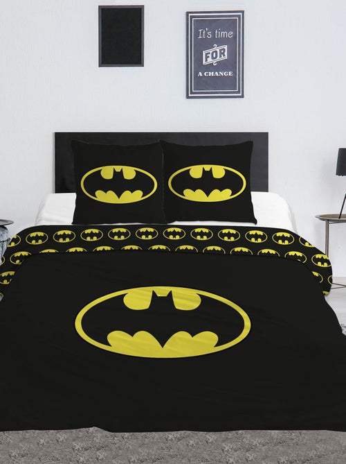 Capa de edredão e fronhas 'Batman' 240x220 e 63x63cm - Kiabi