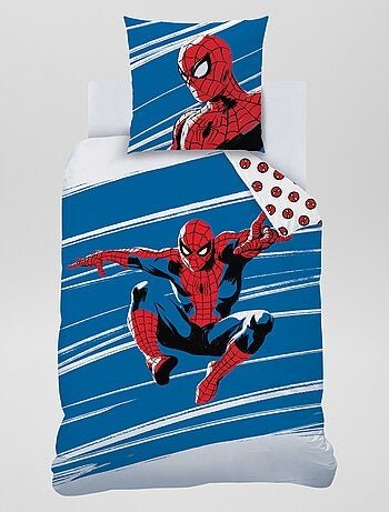 Capa de edredão + fronha - 'Homem-Aranha' Solteiro