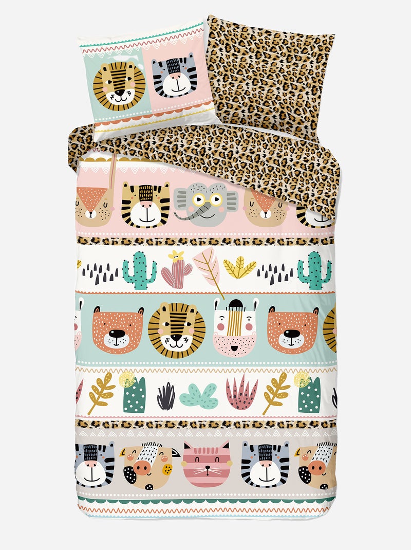 Capa de edredão + fronha  - Solteiro BEGE - Kiabi