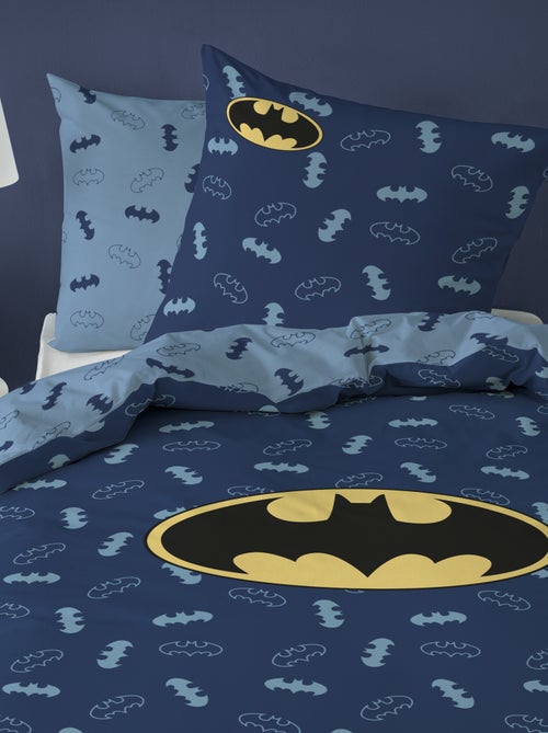Capa de edredão + fronha 'Batman' - Solteiro - Kiabi