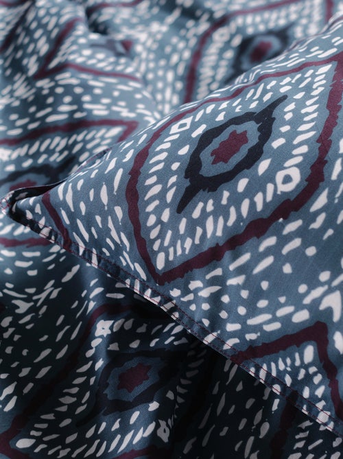 Capa de edredão + fronha com estampado - Casal - Kiabi