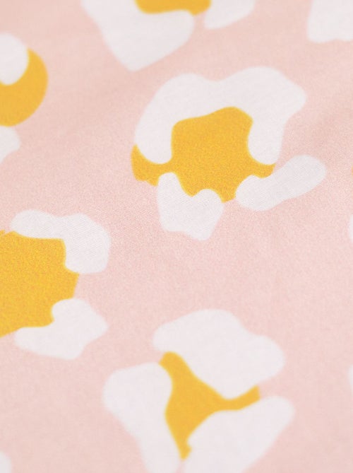 Capa de edredão + fronha com estampado leopardo  - Casal - Kiabi