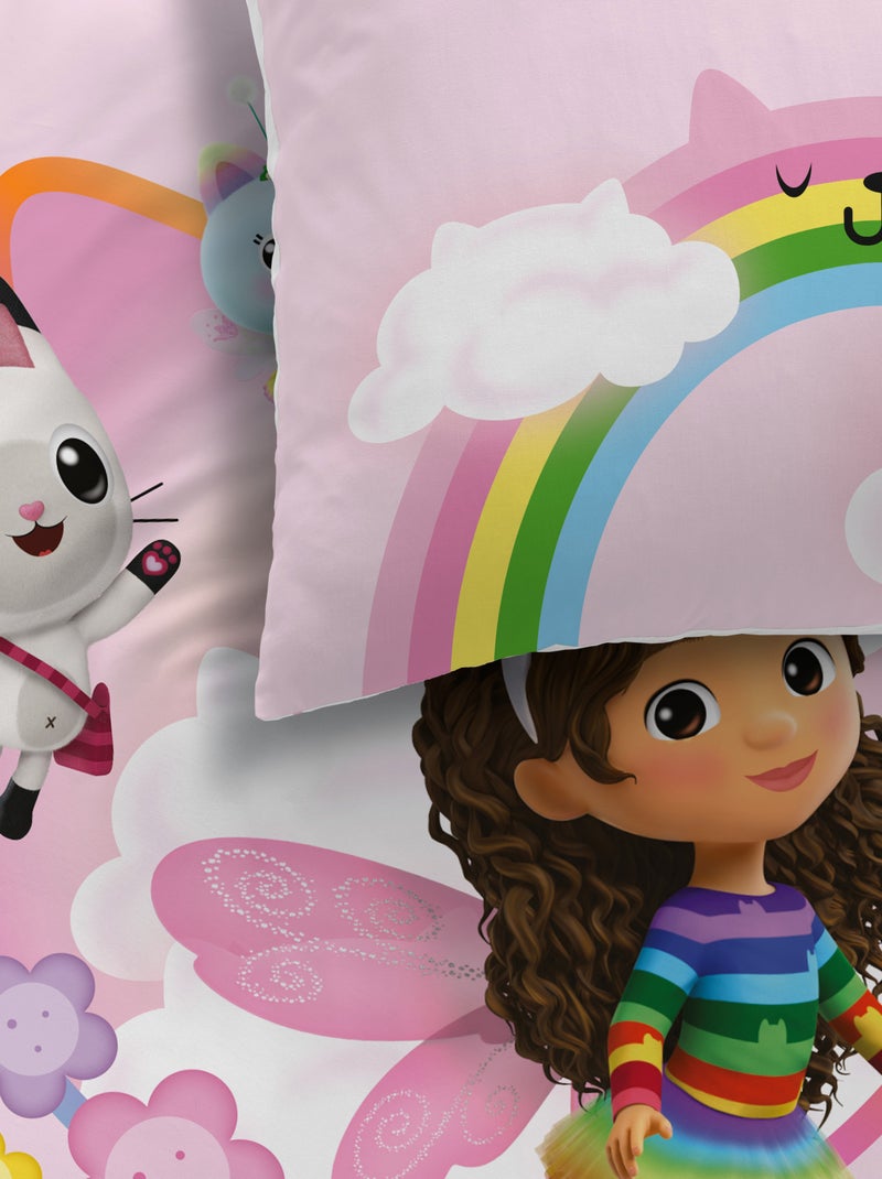 Capa de edredão + fronha de cama 'A Casa Mágica da Gabby'  - Solteiro ROSA - Kiabi