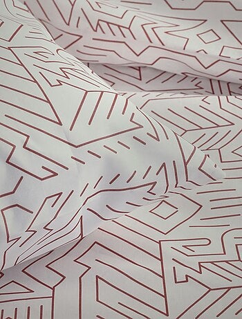Capa de edredão + fronha de cama com estampado - Casal