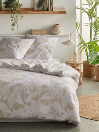 Capa de edredão + fronha de cama com estampado - Casal
