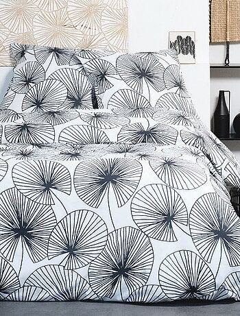 Capa de edredão + fronha de cama com estampado - Casal