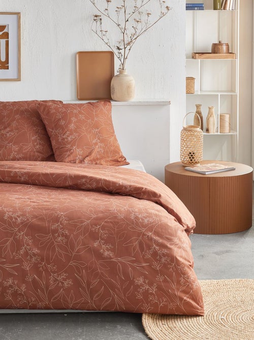 Capa de edredão + fronha de cama com estampado - Casal - Kiabi