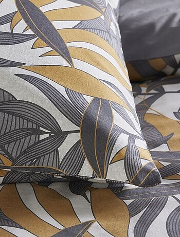 Capa de edredão + fronha de cama com estampado - Casal