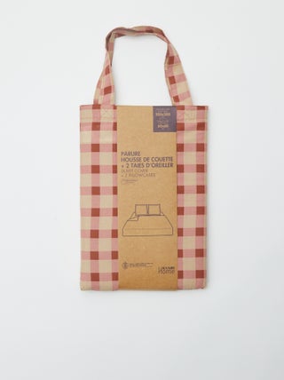 Capa de edredão + fronha de cama de casal (200x200 cm) - Kiabi Home