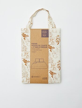 Capa de edredão + fronha de cama de casal (200x200 cm) - Kiabi Home