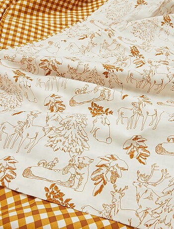 Capa de edredão + fronha de cama de casal (200x200 cm) - Kiabi Home