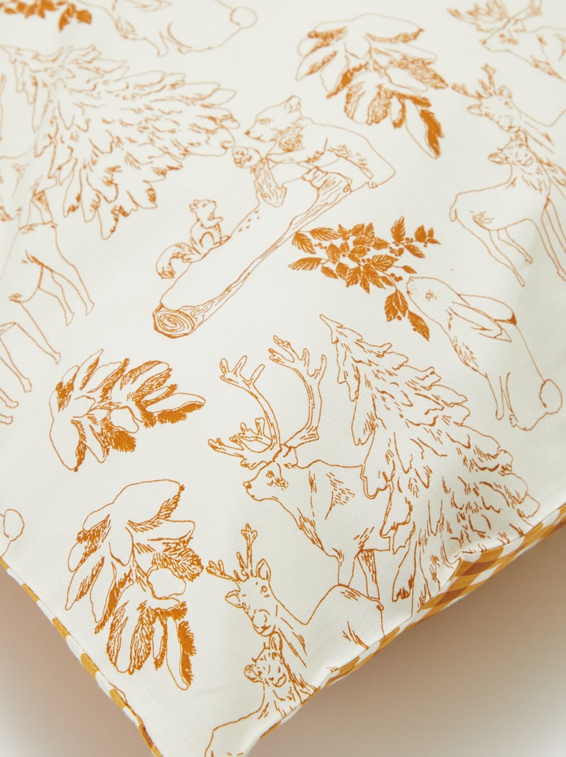 Capa de edredão + fronha de cama de casal (200x200 cm) - Kiabi Home VERDE - Kiabi