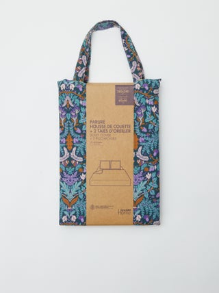 Capa de edredão + fronha de cama de casal (260 x 240 cm) de algodão - Kiabi Home