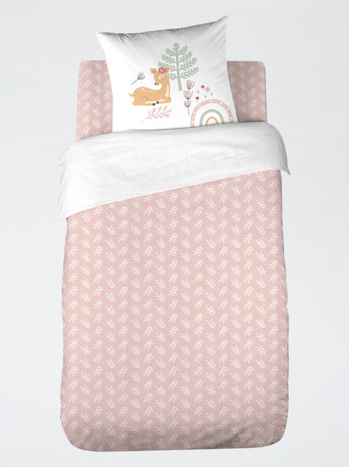 Capa de edredão + fronha de cama de solteiro 140 x 200 cm - Kiabi