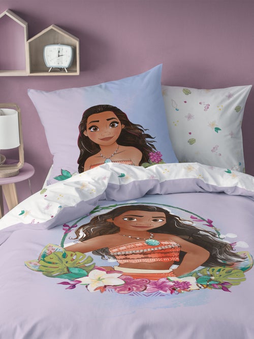 Capa de edredão + fronha de cama de solteiro 'Vaiana' - Kiabi