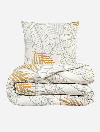 Capa de edredão + fronha de cama estampada - Casal