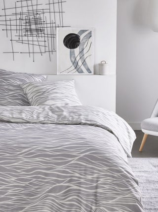 Capa de edredão + fronha de cama estampada - Casal