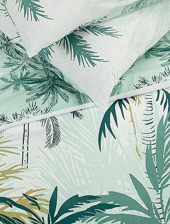 Capa de edredão + fronha de cama estampada - Casal