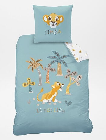 Capa de edredão + fronha de cama 'O Rei Leão' - Solteiro