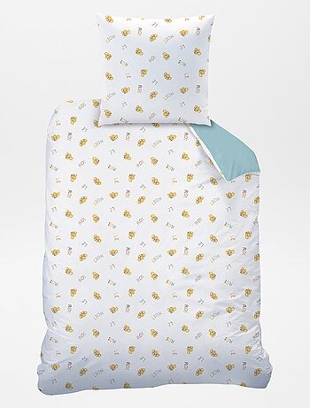 Capa de edredão + fronha de cama 'O Rei Leão' - Solteiro