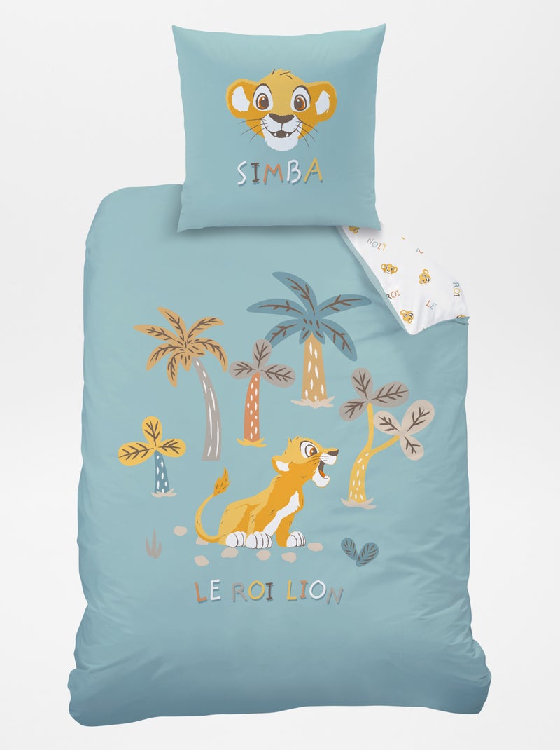 Capa de edredão + fronha de cama 'O Rei Leão' - Solteiro CINZA - Kiabi