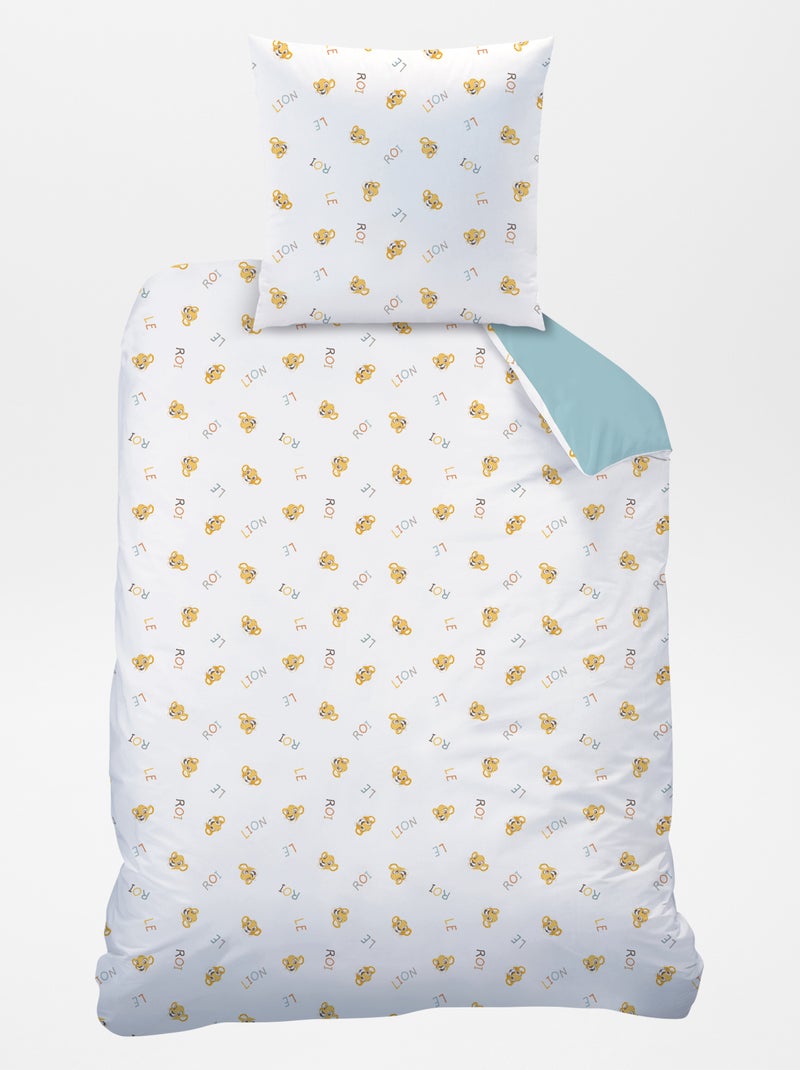 Capa de edredão + fronha de cama 'O Rei Leão' - Solteiro CINZA - Kiabi