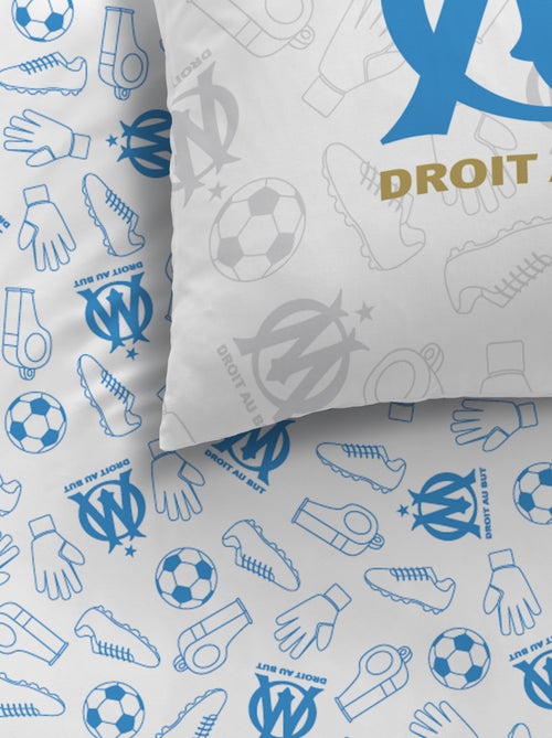 Capa de edredão + fronha de cama 'Olympique de Marseille' - Solteiro - Kiabi