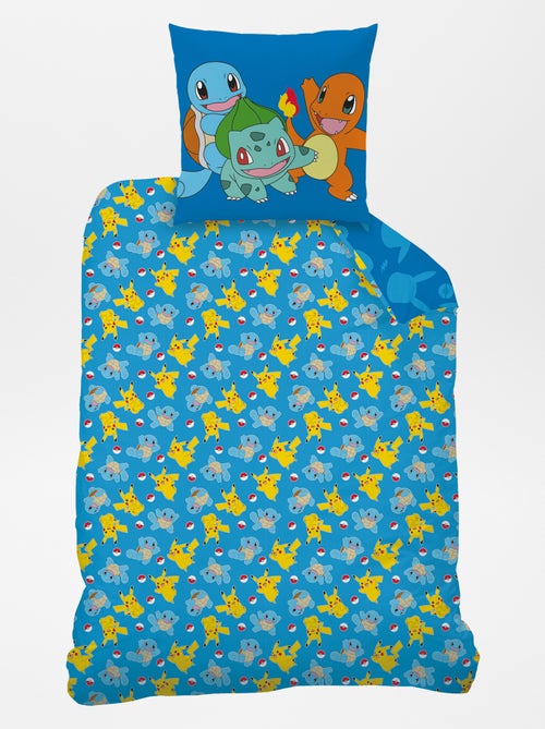 Capa de edredão + fronha de cama  'Pokémon'  - Solteiro - Kiabi