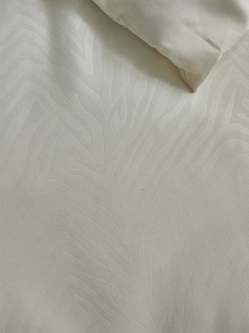 Capa de edredão + fronha de casal - motivos zebra Nude - Kiabi