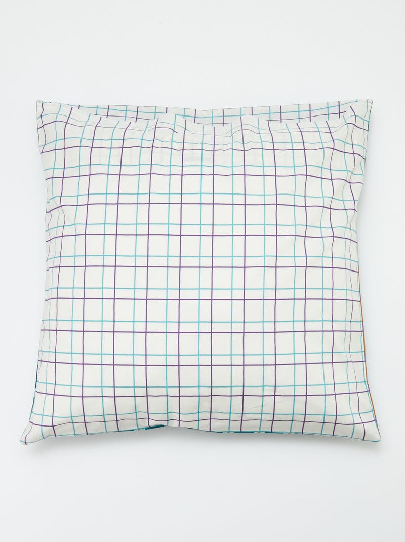 Capa de edredão + fronha de casal (240 x 220cm) em algodão - Kiabi Home VERDE - Kiabi