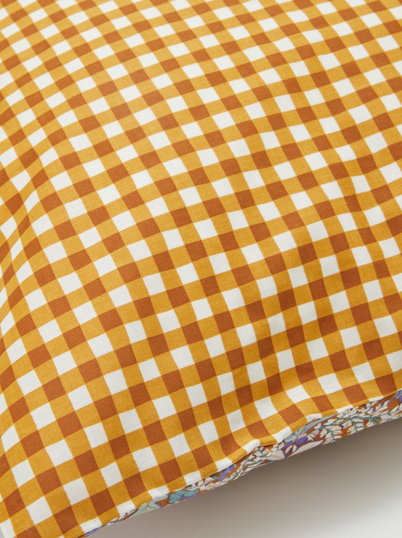 Capa de edredão + fronha de casal (240 x 220cm) em algodão - Kiabi Home VERDE - Kiabi