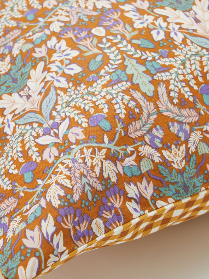 Capa de edredão + fronha de casal (240 x 220cm) em algodão - Kiabi Home VERDE - Kiabi