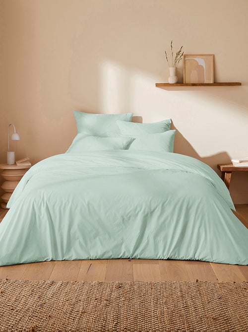 Capa de edredão + fronha de casal (240 x 220cm) em gaze dupla de algodão -  Kiabi Home - Kiabi