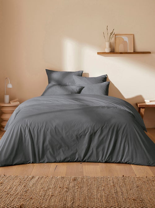 Capa de edredão + fronha de casal (240 x 220cm) em gaze dupla de algodão -  Kiabi Home - Kiabi