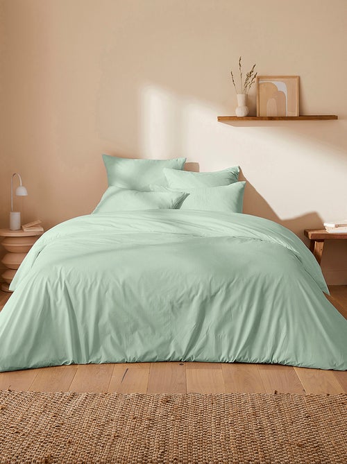 Capa de edredão + fronha de casal (240 x 220cm) em gaze dupla de algodão -  Kiabi Home - Kiabi