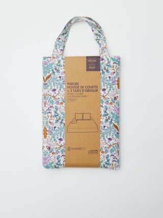 Capa de edredão + fronha de casal (260 x 240 cm) de algodão - Kiabi Home