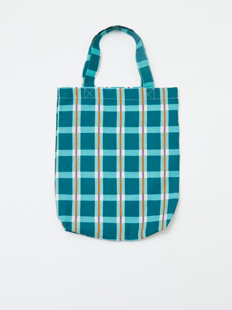 Capa de edredão + fronha de casal (260 x 240 cm) de algodão - Kiabi Home VERDE - Kiabi