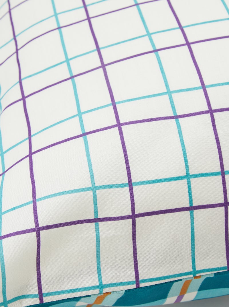 Capa de edredão + fronha de casal (260 x 240 cm) de algodão - Kiabi Home VERDE - Kiabi