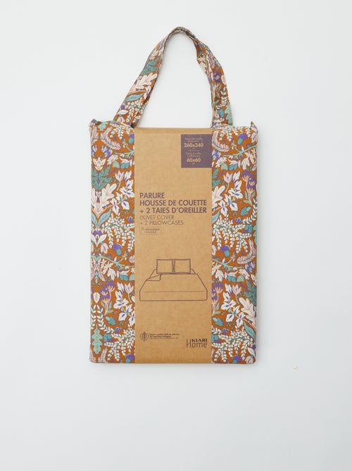 Capa de edredão + fronha de casal (260 x 240 cm) de algodão - Kiabi Home - Kiabi