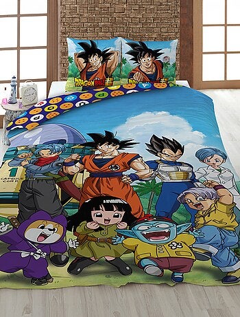 Capa de edredão + fronha 'Dragon Ball Z' - Solteiro