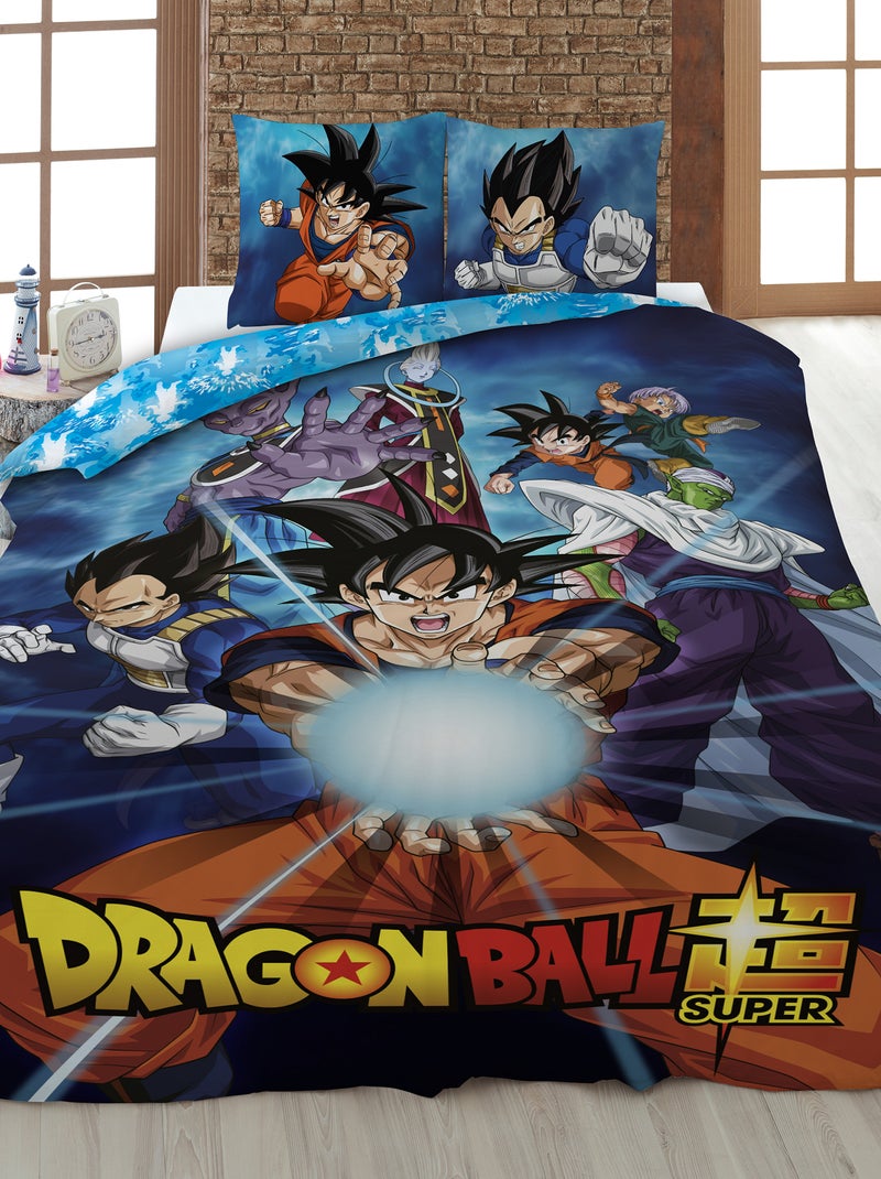 Capa de edredão + fronha 'Dragon Ball Z' - Solteiro LARANJA - Kiabi