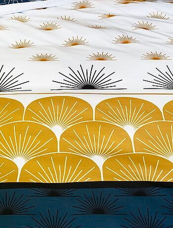 Capa de edredão + fronha estampada - Casal