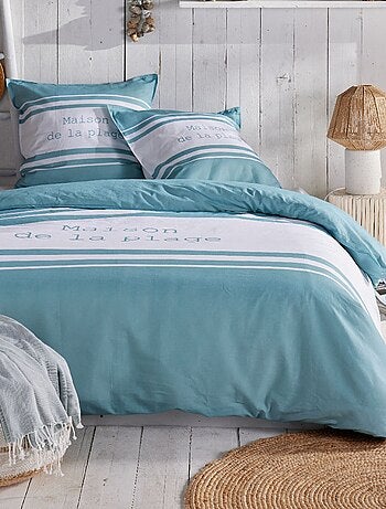 Capa de edredão + fronha estampada - Casal